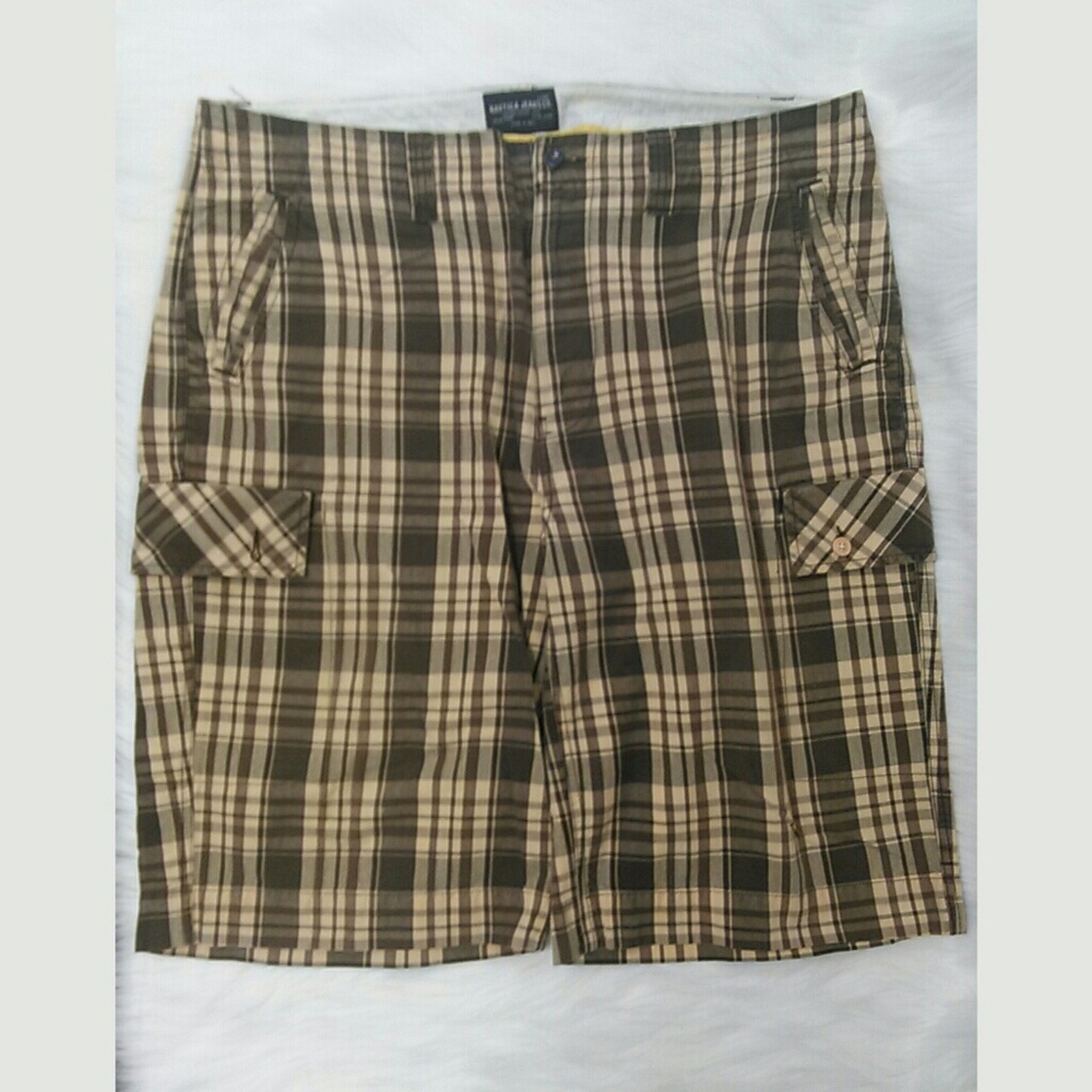 Nautica Jeans Womens Plaid Shorts 5X (38W)